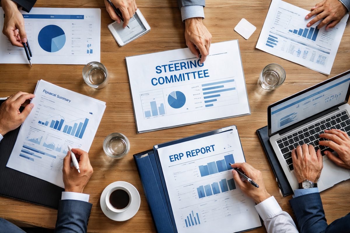 Image répresentant un comité de pilotage ERP