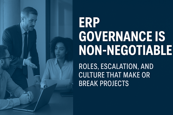 ERP Governance Is Non-Negotiable: Roles, Escalation, and Culture That Make or Break Projects