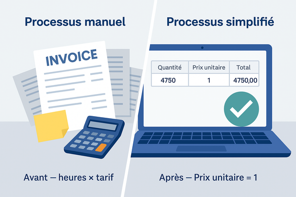 Une astuce simple pour accélérer la facturation des services dans le cycle achat-décaissement